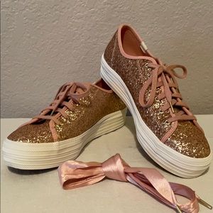 Kate Spade / Keds rose gold sneakers